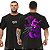 Camiseta Oversized Masculina Larga Para Treino e Academia - Poseidon Dragão Roxo - Imagem 1