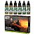 Conjunto Tintas Acrílicas LEATHER BROWN - Green Stuff World (Box x6 17ml) - Imagem 1