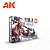Conjunto Tintas Acrílicas HUMAN FLESH TONES - AK Interactive (Box x6 17ml) - Imagem 1