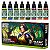 Conjunto Tintas Acrílicas BASIC COLORS 1 - Green Stuff World (Box x8 17ml) - Imagem 1