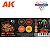Conjunto Tintas Acrílicas Wargame Color LAVA EFFECTS - AK Interactive (Box x4 17ml) - Imagem 2