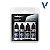 Conjunto Tintas Metálicas STERLING SILVER - Vallejo (x4 18ml) - Imagem 1