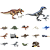 Jurassic World Terraventure (Wave 1) OPERAÇÃO DE CAPTURA DE DINOSSAUROS - Kit Plástico Aleatório - Imagem 2