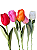 Haste Tulipa Artificial Tecido - Imagem 1