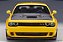 Dodge Challenger SRT Hellcat Widebody 2018 1:18 Autoart Amarelo - Imagem 3