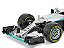 Fórmula 1 Mercedes Benz Petronas F1 W07 Lewis Hamilton Hybrid 2016 1:18 Bburago - Imagem 3