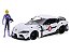 Toyota Supra 2020 Roy Focker Jada Toys 1:24 + Figura Robotech - Imagem 1