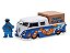 Volkswagen Kombi Pick-Up Bus 1962 + Figura Cookie Monster (em metal) Jada Toys 1:24 c/ som - Imagem 1