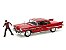 Cadillac Series 62 1958 + Freddy Krueger Jada Toys 1:24 - Imagem 1