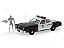 Dodge Monaco Metropolitan Police + T-800 Endoskeleton Figura The Terminator (1984) 1:18 Greenlight - Imagem 1