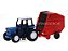 Caminhão Kenworth W900 Flatbed + Carreta, Trator e acessórios de Fazenda 1:32 New Ray - Imagem 9