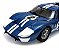 Ford GT40 MKII 1966 Racing 1:18 Shelby Collectibles Azul - Imagem 3