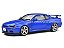 Nissan Skyline GT-R (R34) 1999 1:18 Solido Azul - Imagem 1