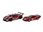 Set Ford GT40 196 + Ford GT 2019 24 Horas LeMans 1:43 Ixo Models Vermelho - Imagem 1