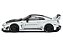 Nissan GTR R35 LB Silhouette 1:43 Solido Branco - Imagem 7