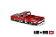 Chevrolet Silverado KAIDO WORKS V1 1:64 Mini GT Vermelho - Imagem 2