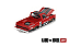 Chevrolet Silverado KAIDO WORKS V1 1:64 Mini GT Vermelho - Imagem 4