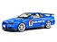 Nissan Skyline GT-R (R34) Street Fighter CALSONIC 2000 1:18 Solido Azul - Imagem 1