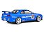 Nissan Skyline GT-R (R34) Street Fighter CALSONIC 2000 1:18 Solido Azul - Imagem 2