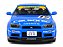 Nissan Skyline GT-R (R34) Street Fighter CALSONIC 2000 1:18 Solido Azul - Imagem 3