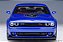 *** PRÉ-VENDA *** Dodge Challenger R/T Scat Pack Shaker Widebody 2022 1:18 Autoart Indigo Blue - Imagem 3