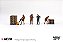 Set Figuras UPS Driver and Workers 1:64 Mini GT - Imagem 1