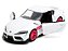 Toyota Supra 2020 1:32 Jada Toys Pink Slips Branco - Imagem 4