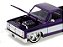 Chevrolet C10 1985 Lorenzo Wheels 1:24 Jada Toys Purple - Imagem 3