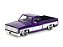 Chevrolet C10 1985 Cartelli Wheels 1:24 Jada Toys Purple - Imagem 1