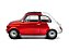 *** PRÉ-VENDA *** Fiat 500 Tribute to Italy Bi-Color 1965 1:18 Solido - Imagem 9