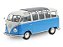 Volkswagen Kombi T1 21 Janelas 1962 1:18 Solido Azul - Imagem 1