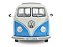 Volkswagen Kombi T1 21 Janelas 1962 1:18 Solido Azul - Imagem 3