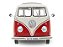Volkswagen Kombi T1 21 Janelas 1962 1:18 Solido Vermelho - Imagem 3