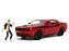 Dodge Challenger 2015 The Walking Dead + Figura Glenn Rhee 1:24 Jada Toys - Imagem 1