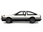Toyota Sprinter Trueno AE86 1985 1:18 OttOmobile Branco - Imagem 11