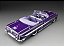 Chevrolet Impala 1961 Open Convertilbe Lowrider 1:18 Sunstar Purple - Imagem 3