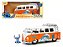 Volkswagen Kombi 1961 + Figura Stitch 1:24 Jada Toys Laranja - Imagem 9