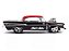 Chevy Bel Air 1957 Black Widow 1:24 Jada Toys Preto - Imagem 8