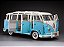 Volkswagen Kombi Samba 1962 1:12 Sunstar Azul - Imagem 19