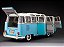Volkswagen Kombi Samba 1962 1:12 Sunstar Azul - Imagem 20