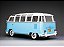 Volkswagen Kombi Samba 1962 1:12 Sunstar Azul - Imagem 5