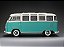 Volkswagen Kombi Samba 1962 1:12 Sunstar Verde - Imagem 2
