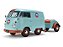 *** PRÉ-VENDA *** Cool Kombi Oil Tribute GULF 2024 1:18 Solido Azul - Imagem 1