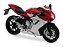 MV Agusta F3 800 1:10 Welly Vermelho - Imagem 3