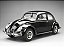 Volkswagen Fusca Beetle Saloon 1961 1:12 Sunstar Preto - Imagem 1