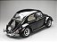 Volkswagen Fusca Beetle Saloon 1961 1:12 Sunstar Preto - Imagem 2