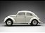 Volkswagen Fusca Beetle Saloon 1961 1:12 Sunstar Branco - Imagem 11