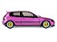 Honda Civic (EG6) Solido Works 1991 1:18 Solido Rosa - Imagem 10