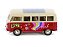 Volkswagen Kombi T1 Bus 1963 1:24 Welly Vermelho - Imagem 5