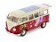 Volkswagen Kombi T1 Bus 1963 1:24 Welly Vermelho - Imagem 3